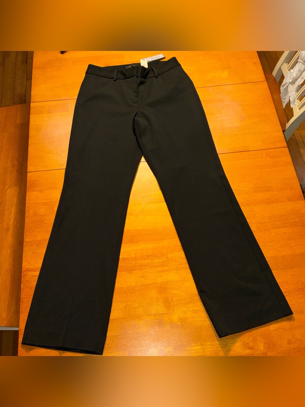 Talbots women dress pants size 4 black curvy fit stretch professional trousers